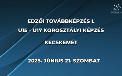 Edzői továbbképzés I. U15 – U17 korosztályi képzés – Kris Eyckmans II.